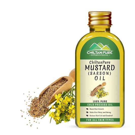 Mustard Oil - Boost Hair Growth, Moisturizes Skin & Prevents Premature Greying - Mamasjan