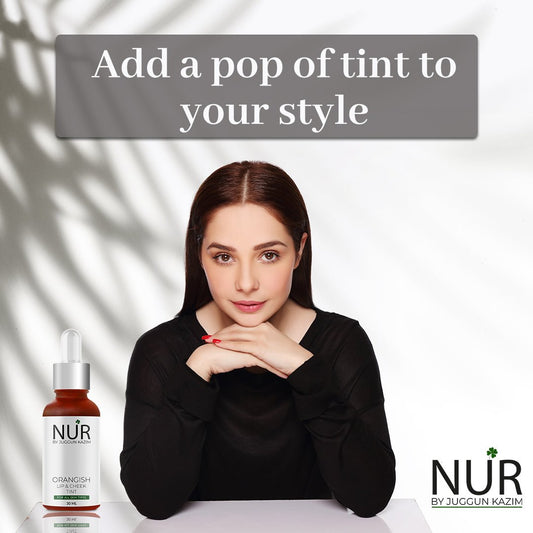 Nur Orangish Lip & Cheek Tint – Style your lips with lip tint, Provides a natural look, Enhances lips – 100% pure - Mamasjan