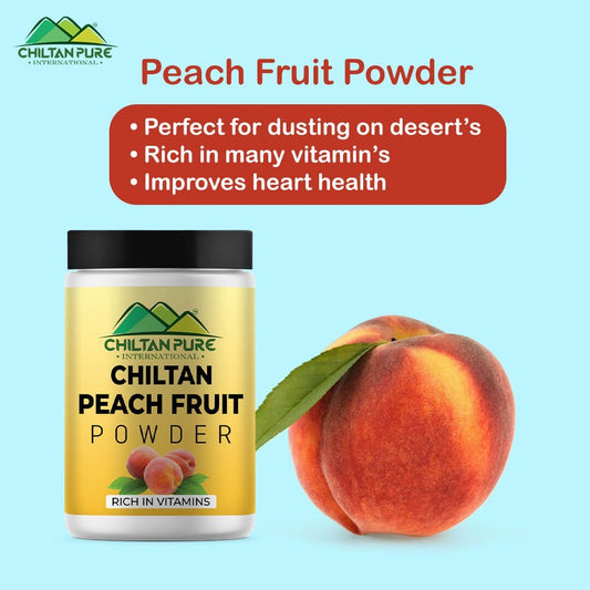 Peach Fruit Powder - Packed with nutrients & anti oxidants , Improves heart health , Protects your health , Prevents certain types of cancer , Reduces allergy symptoms - 100% pure organic - Mamasjan