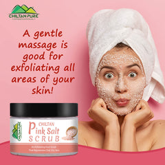 Pink Salt Face & Body Scrub €“ Face Scrub To Exfoliate Dead Skin, Balance Body's pH, Nourishes & Moisturizing Skin - Mamasjan