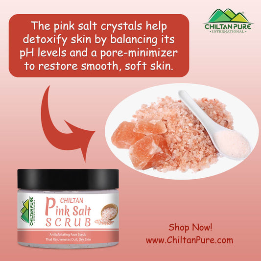 Pink Salt Face & Body Scrub €“ Face Scrub To Exfoliate Dead Skin, Balance Body's pH, Nourishes & Moisturizing Skin - Mamasjan