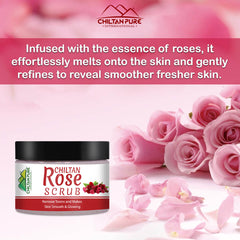 Rose Face & Body Scrub – Gentle Smoothing Face Scrub – Exfoliate & Moisturize Skin, Good For All Skin Types - Mamasjan