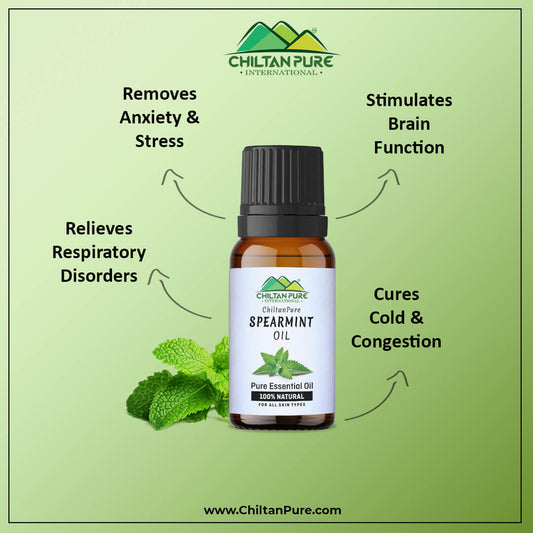Spearmint Essential Oil – Disinfectant, Stimulates Brain Function, Relieves Spasms, Cures Cold & Congestion - Mamasjan