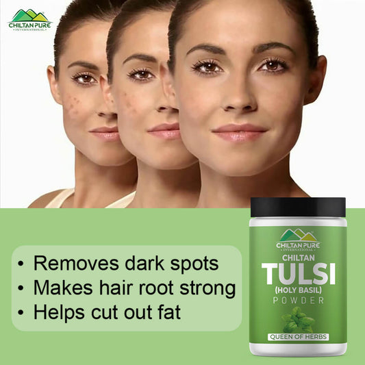 Tulsi (Holy Basil) Powder – Eat the best, rich in vitamin C, immune booster, Contains anti-bacterial & anti fungul properties – 100% pure organic - Mamasjan