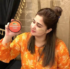 Vitamin C Clay – Reduce the Appearance of uneven skin tone, give Healthy Skin, Promote Collagen Production, prevent premature aging – 100% Organic - Mamasjan