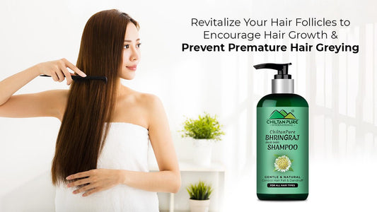 Revitalize Your Hair Follicles to Encourage Hair Growth and Prevent Premature Hair Greying with Herbal Bhringraj Shampoo - Mamasjan