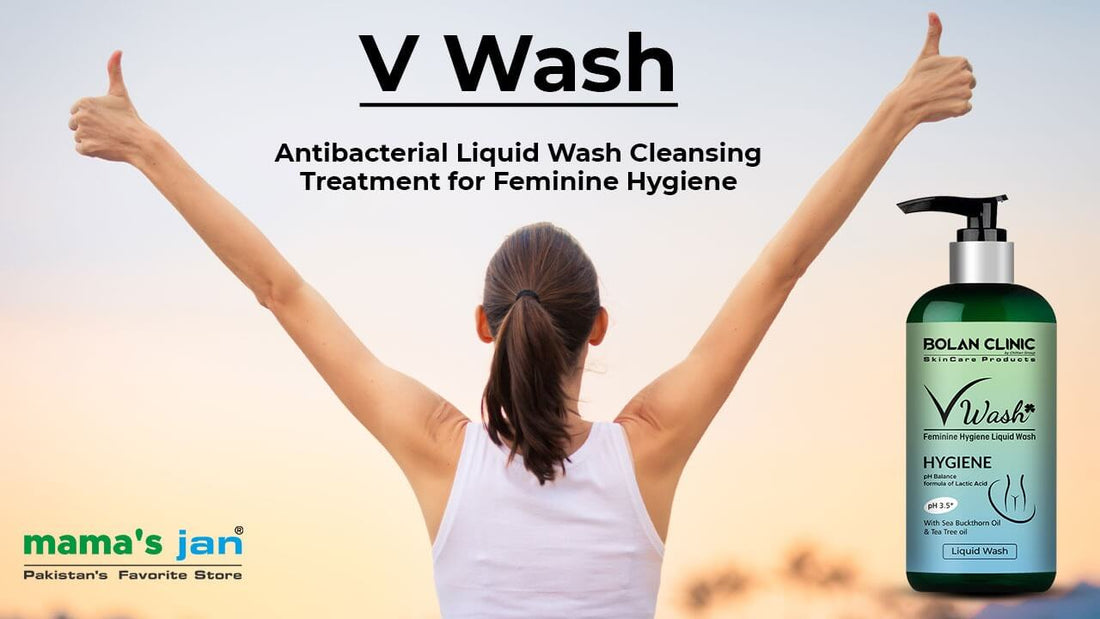 V Wash - Antibacterial Liquid Wash Cleansing Treatment for Feminine Hygiene - Mamasjan