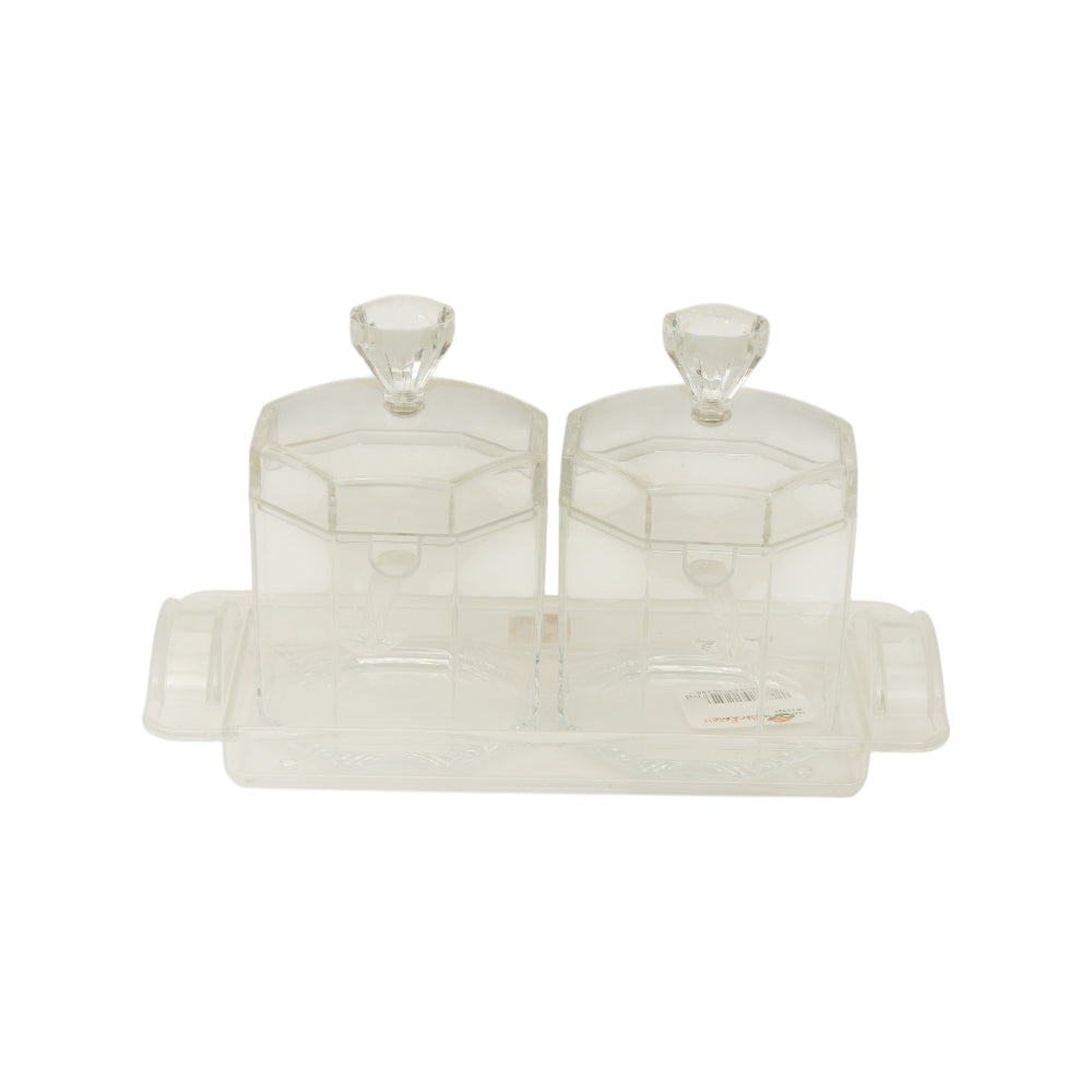 JAM POT SET 2PC ACRYLIC IR F2918 Default Title - MamasJan Crockery