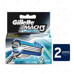 GILLETTE MACH 3 TURBO SHAVING RAZOR CARTRIDGES 2S