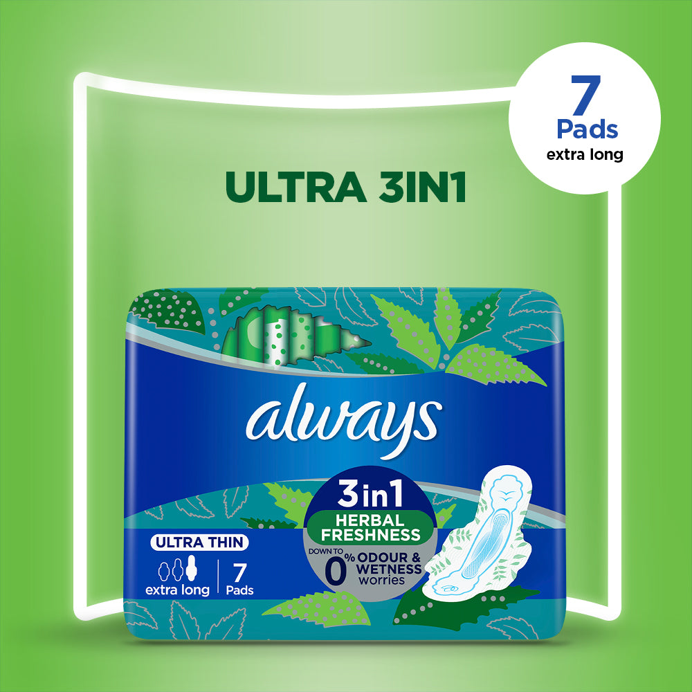 ALWAYS ULTRA SANITARY PADS EXTRA LONG SINGLE PACK