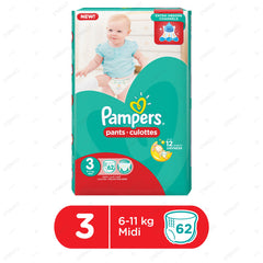 PAMPERS PANTS DIAPERS MEDIUM SIZE 3