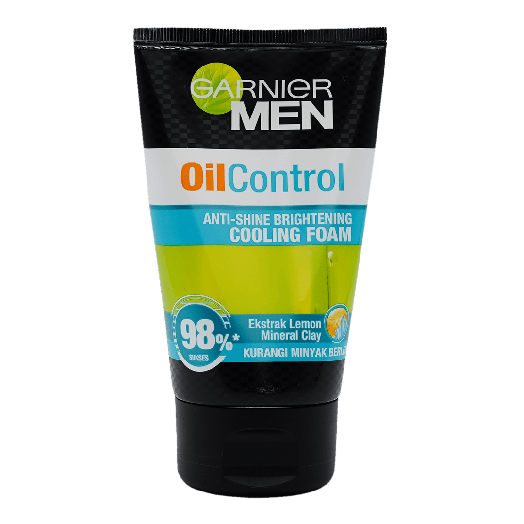 Garnier Face Wash Men Anti Shine Brightening Cooling Foam 100Ml