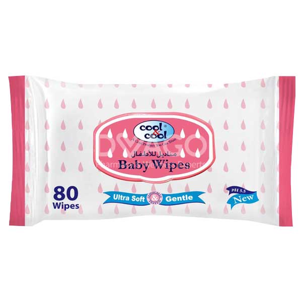 Cool & Cool BABY WIPES (Box = 80Pcs)