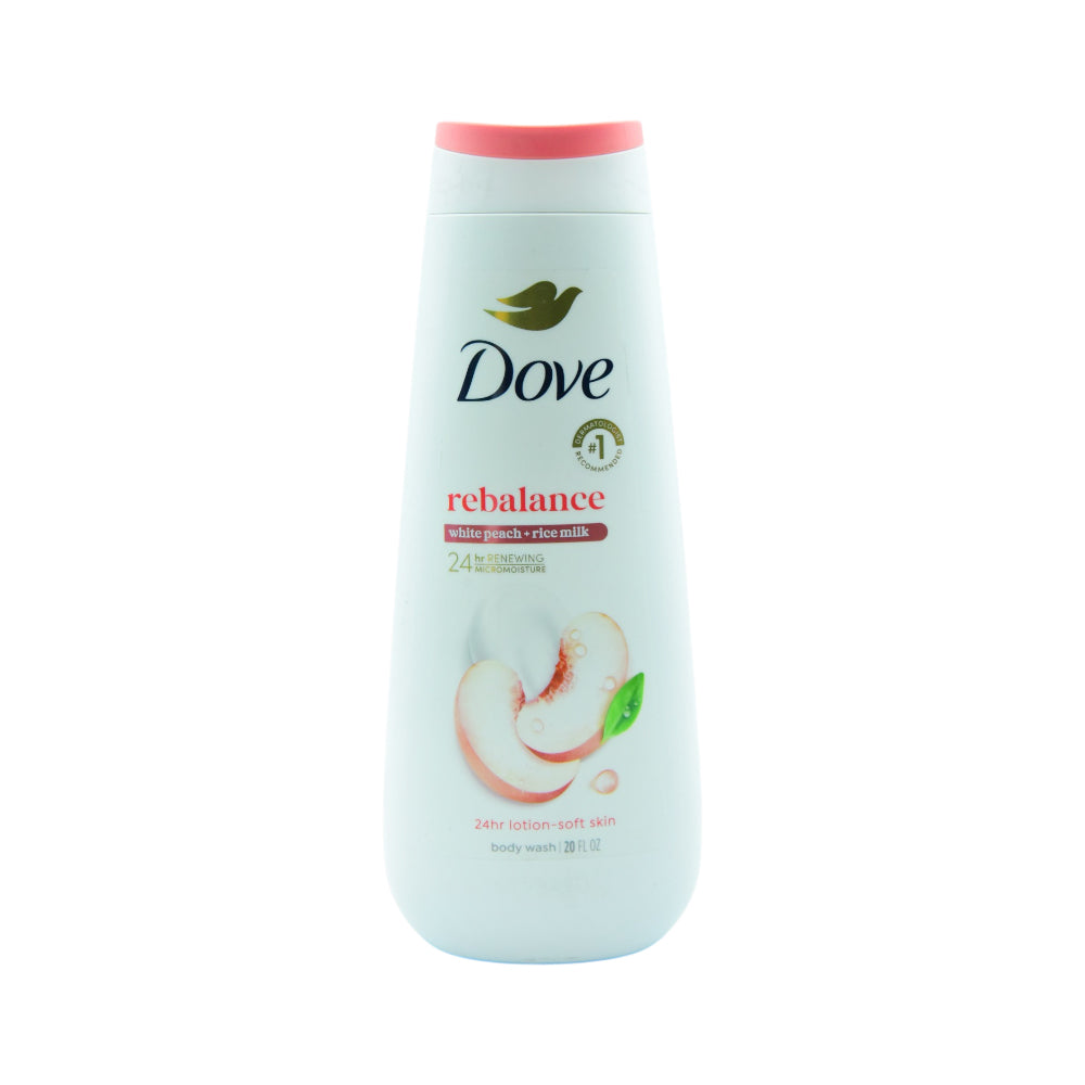 DOVE BODY WASH REBALANCING WHITE PEACH & RICE MILK 591 ML Default Title - MamasJan skincare