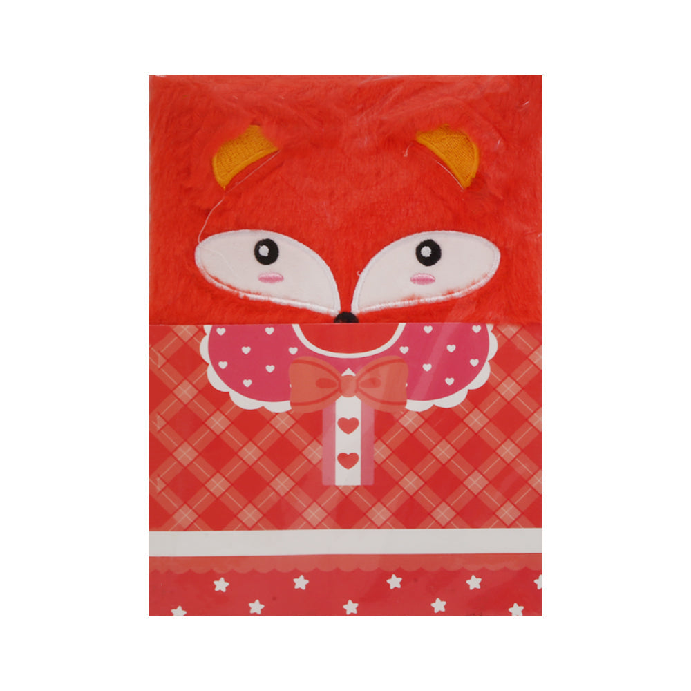 80106 FANCY NOTE BOOK FURR FOX A5 Default Title - MamasJan Toys