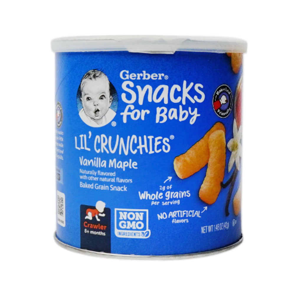 GERBER LIL CRUNCHIES VANILLA MAPLE 42 GM LOCAL Default Title - MamasJan GroceryFoods