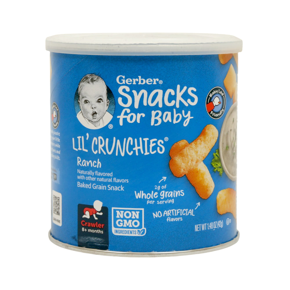 GERBER LIL CRUNCHIES RANCH 42 GM Default Title - MamasJan Baby Maternity Care