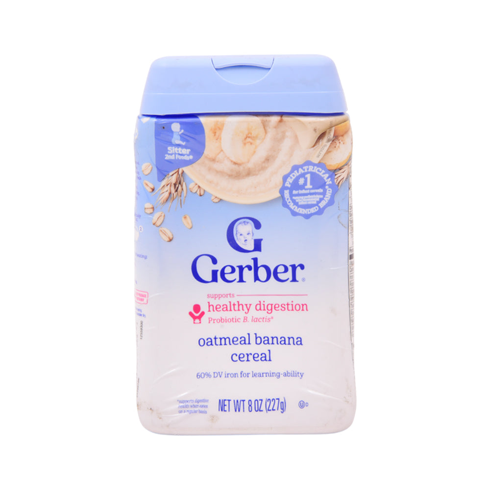 GERBER BABY HEALTY OATMEAL BANANA CEREAL 227 GM Default Title - MamasJan GroceryFoods