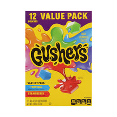 BETTY CROCKER FRUIT GUSHERS VARIETY PACK 12 POUCHES 272GM Default Title - MamasJan Grocery