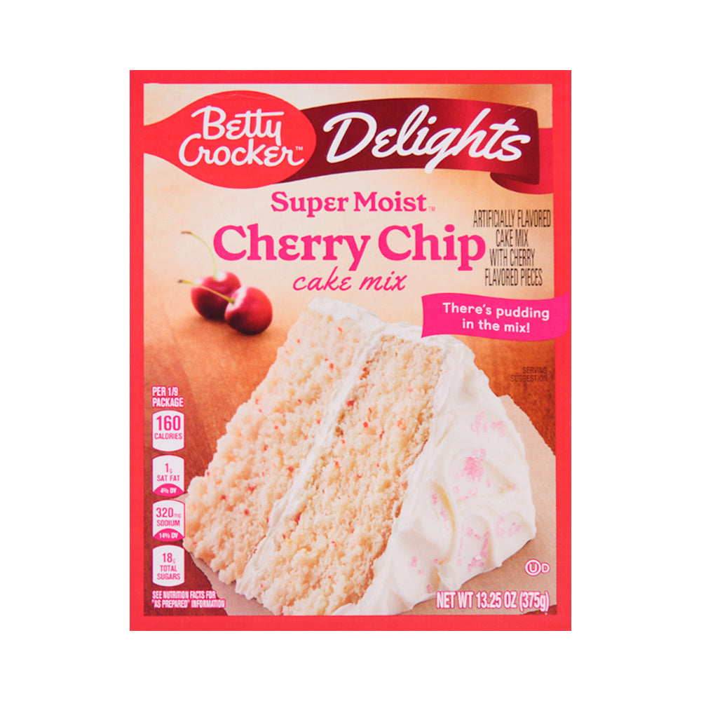BETTY CROCKER SUPER MOIST CAKE MIX CHERRY CHIP 375 GM Default Title - MamasJan Grocery