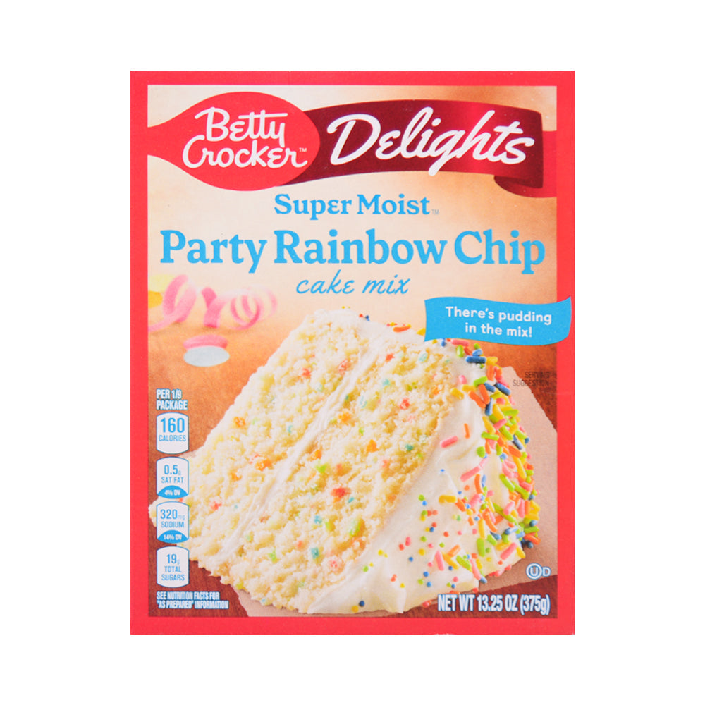 BETTY CROCKER SUPER MOIST CAKE PARTY RAINBOW CHIP 375 GM Default Title - MamasJan Grocery
