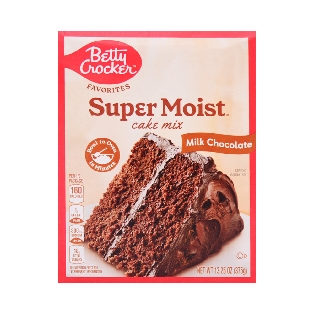 BETTY CROCKER SUPER MOIST CAKE MIX MILK CHOCOLATE 375 GM Default Title - MamasJan GroceryFoods