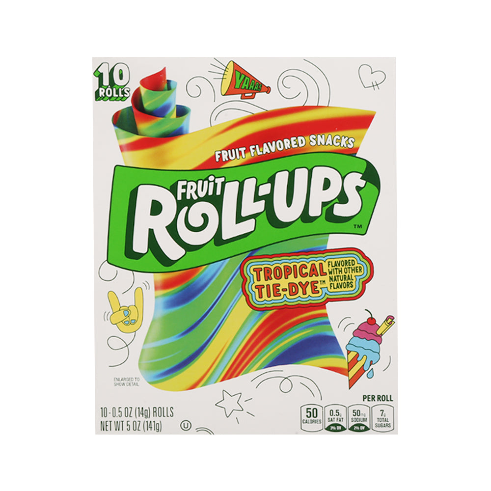 BETTY CROCKER FRUIT ROLL-UPS TROPICAL TIE-DYE 141 GM Default Title - MamasJan GroceryFoods