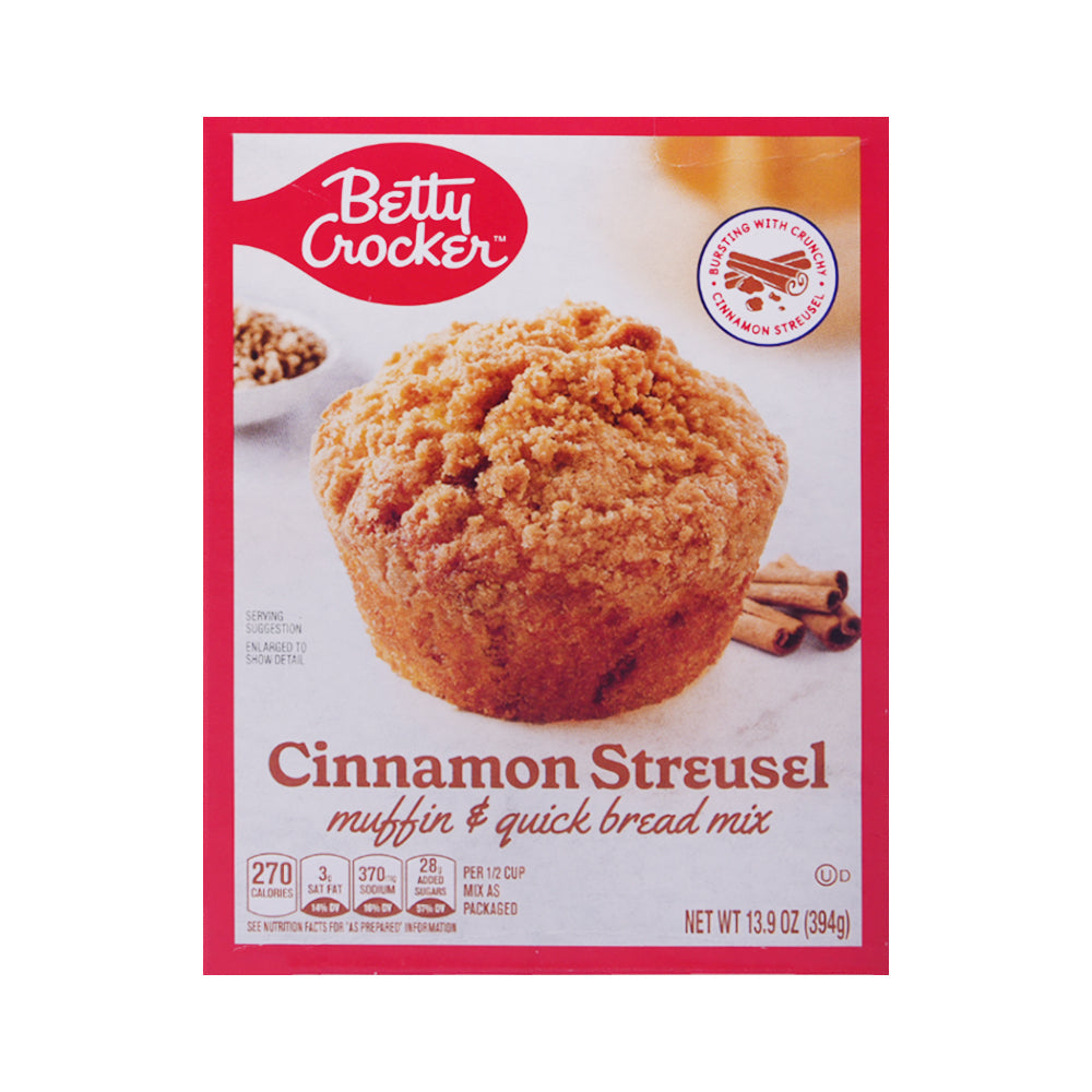 BETTY CROCKER CINNAMON STREUSEL MUFFIN & BREAD MIX 394G Default Title - MamasJan Grocery