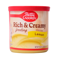 BETTY CROCKER RICH & CREAMY FROSTING LEMON 453G Default Title - MamasJan Grocery