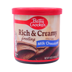 BETTY CROCKER RICH & CREAMY FROSTING MILK CHOCOLATE 453G Default Title - MamasJan Grocery