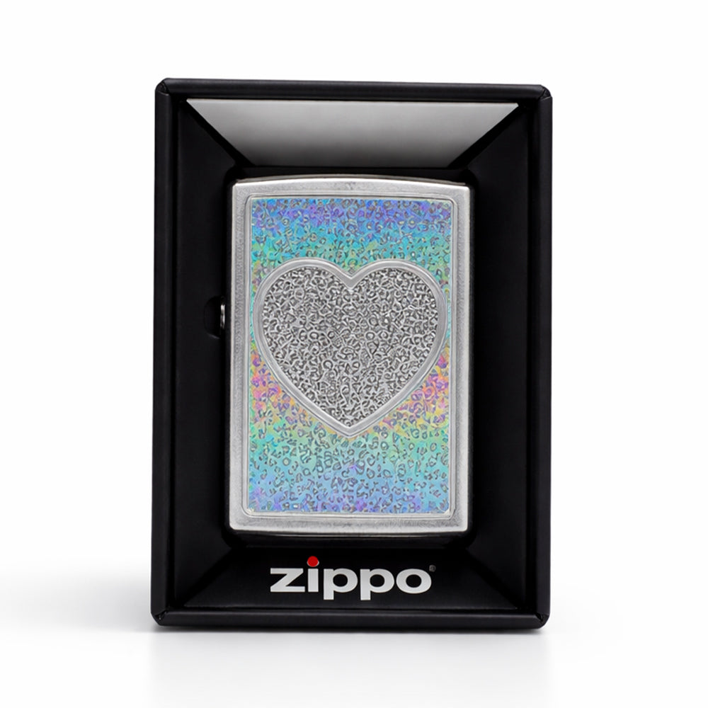 ZIPPO LIGHTER HEART DESIGN 741549780 205 Default Title - MamasJan Tobacco Shop