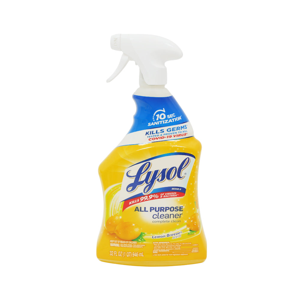 LYSOL CLEANER ALL PURPOSE LEMON BREEZE SCENT 946 ML Default Title - MamasJan Grocery Nonfood