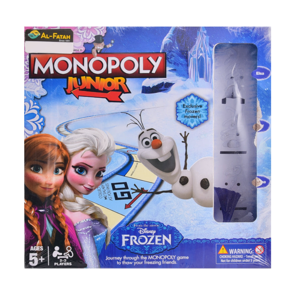 55511 DISNEY FROZEN MONOPOLY JUNIOR GAME A.I Default Title - MamasJan Toys