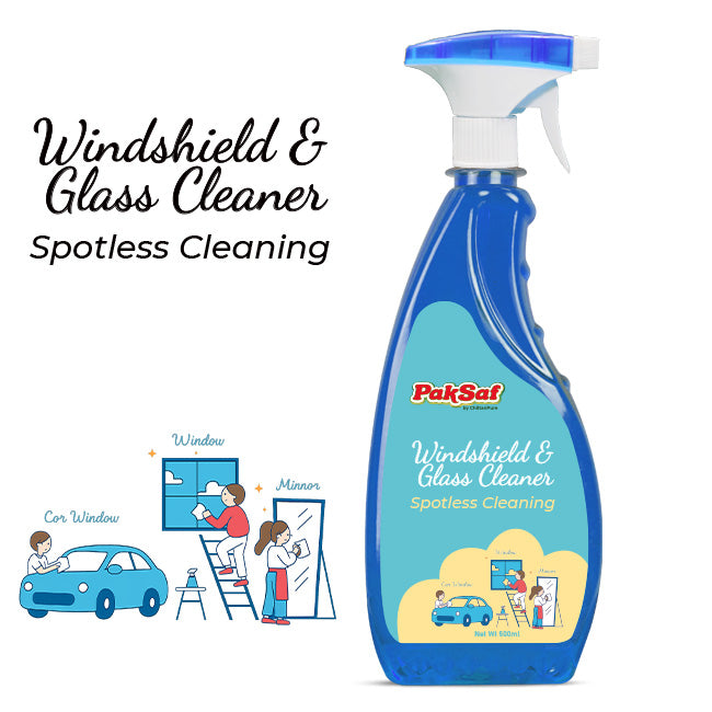 Windshield & Glass Cleaner / Streak Free Clarity, Powerful Dirt Removal