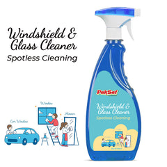 Windshield & Glass Cleaner / Streak Free Clarity, Powerful Dirt Removal