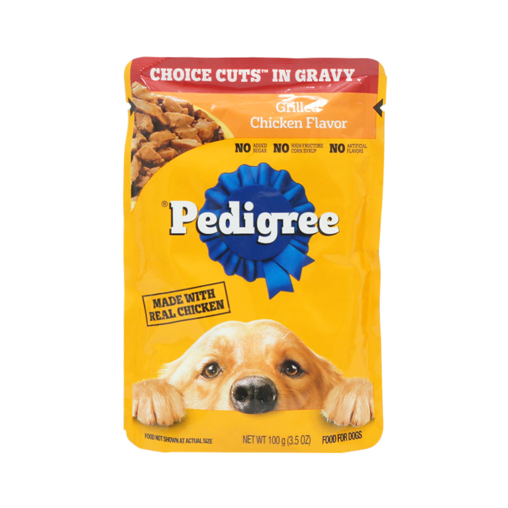PEDIGREE DOG FOOD GRILLED CHICKEN 100 GM Default Title - MamasJan Pet Care