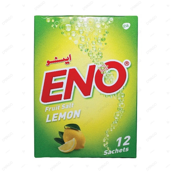 Eno Fruit Salt Lemon Sachet (1 Box = 12 Sachets)