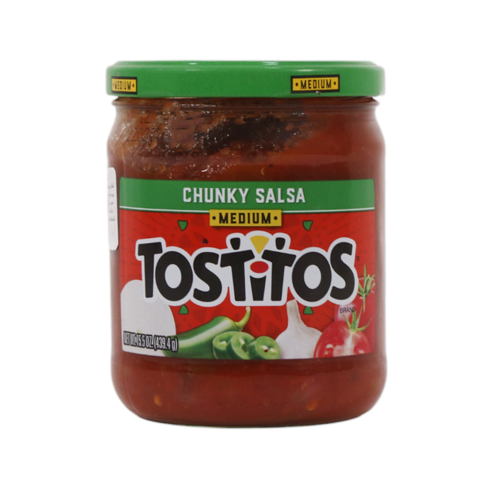TOSTITOS SALSA DIP CHUNKY SALSA MEDIUM 439.4 GM Default Title - MamasJan GroceryFoods