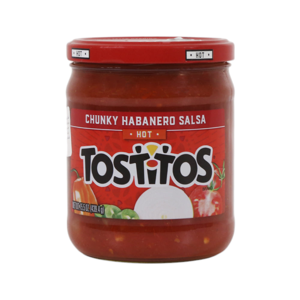TOSTITOS SALSA DIP CHUNKY HABANERO SALSA HOT 439.4 GM Default Title - MamasJan GroceryFoods