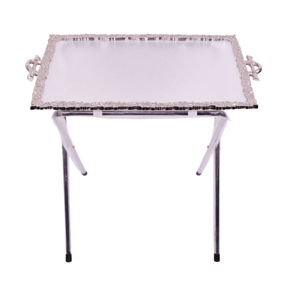 FRAME TEA TRAY SILVER LARGE 2022 Default Title - MamasJan Household
