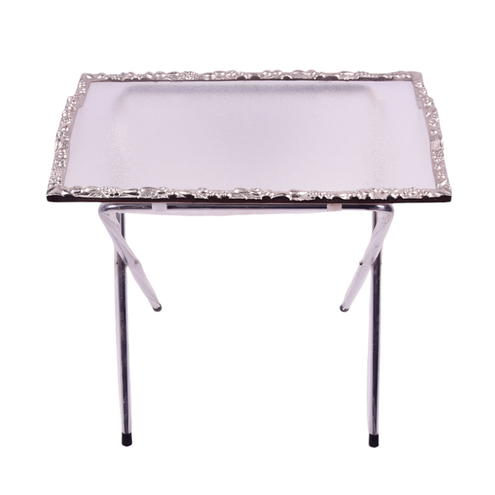 FRAME TEA TRAY SILVER LARGE 2027 Default Title - MamasJan Household