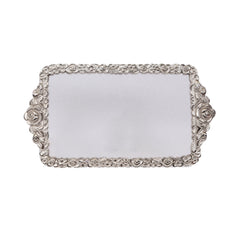 TRAY ACRYLIC SILVER SMALL 2001 Default Title - MamasJan Crockery