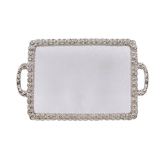 TRAY ACRYLIC SILVER SMALL 2002 Default Title - MamasJan Crockery