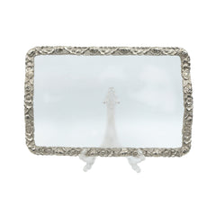 TRAY ACRYLIC SILVER MEDIUM 2003 Default Title - MamasJan Crockery
