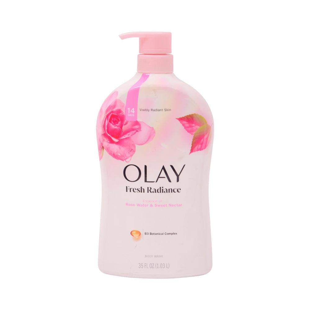 OLAY BODY WASH RADIANT ROSE WATER&SWEET NECTAR 1.03 LTR Default Title - MamasJan skincare