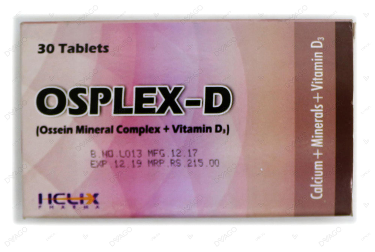 Osplex-D Tablets (1 Box = 3 Strips) (1 Strip = 10 Tablets)