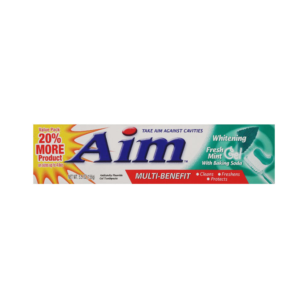 AIM TOOTH PASTE WHITENING FRESH MINT 156 GM BASIC Default Title - MamasJan Grocery Nonfood