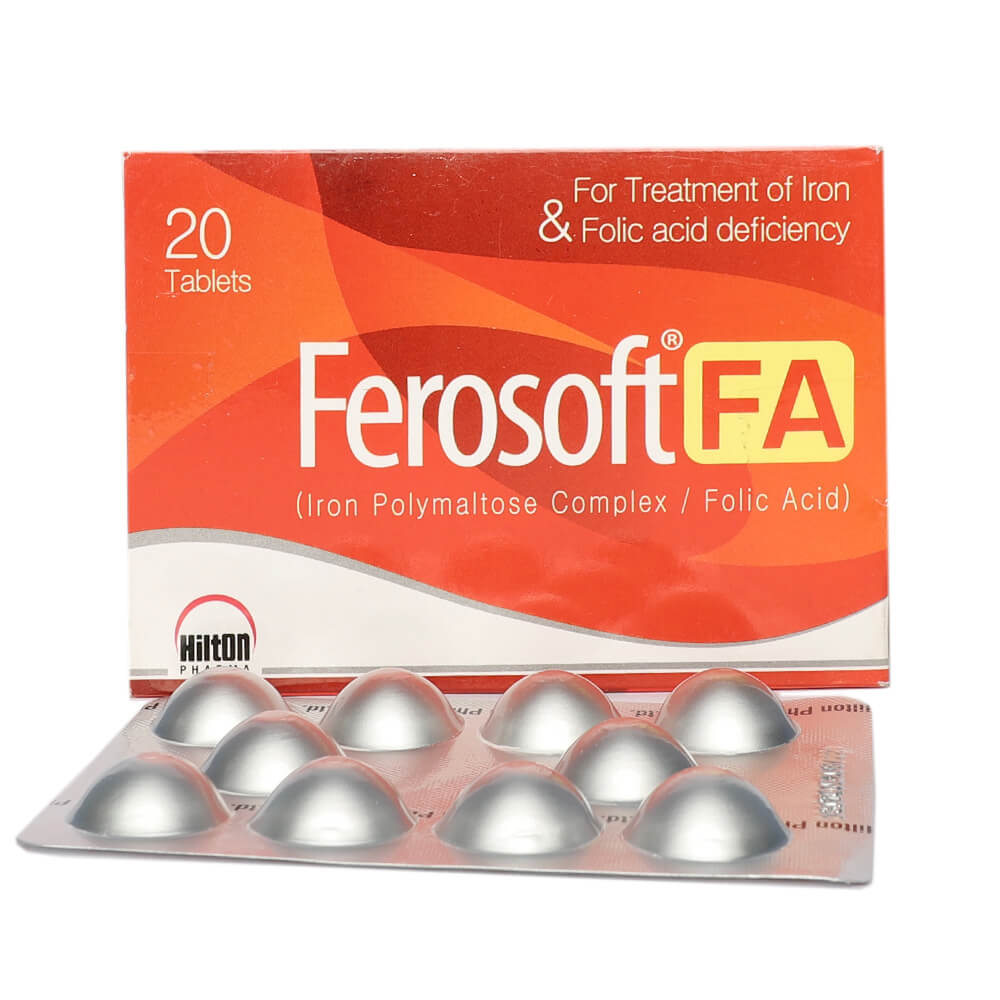 Ferosoft Tablets 100mg (1 Strip = 10 Tablets)