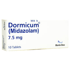 Dormicum Tablets 7.5mg (1 Box = 10 Tablets)