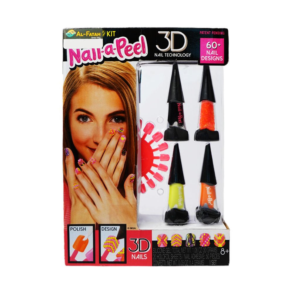 552932 NEON GLOW NAIL PAINT SET 3D A.I Default Title - MamasJan Toys